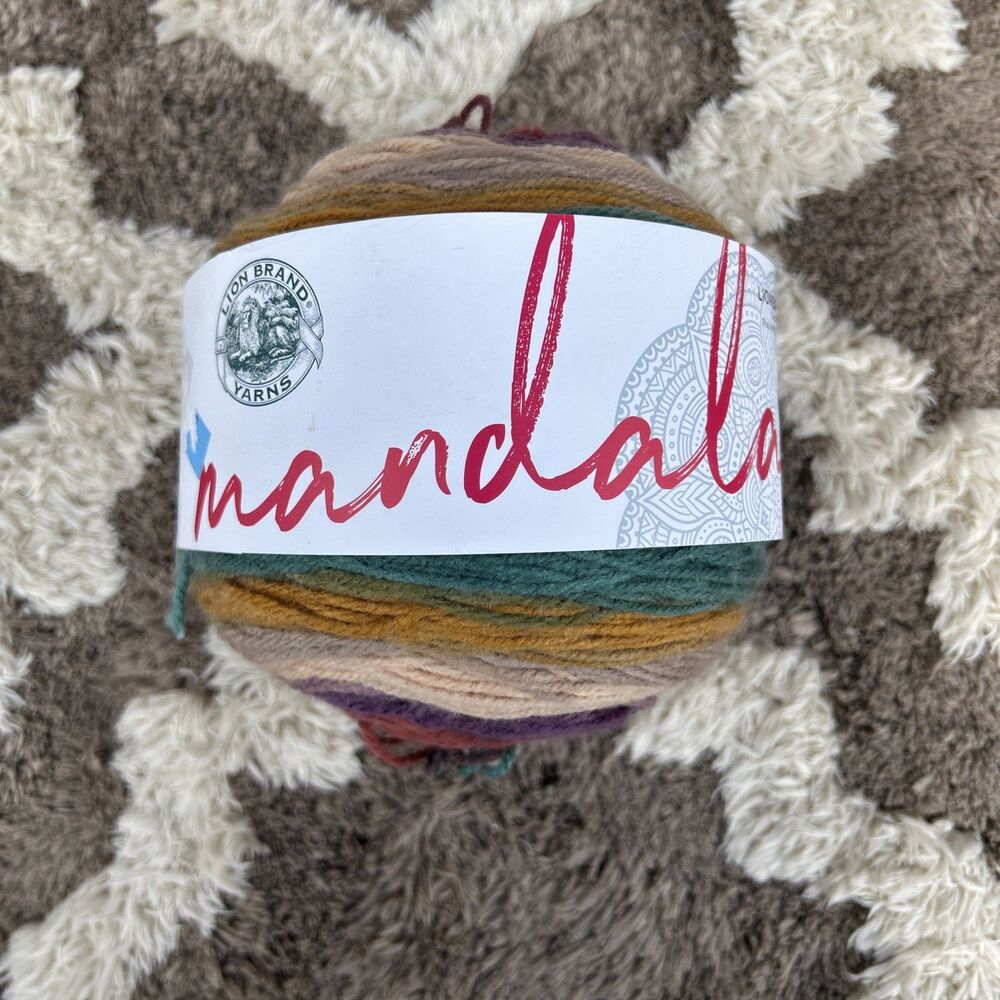 Lion Brand Mandala Acrylic Yarn 5.3 Oz 590 Yd #215 Warlock 1 Skein